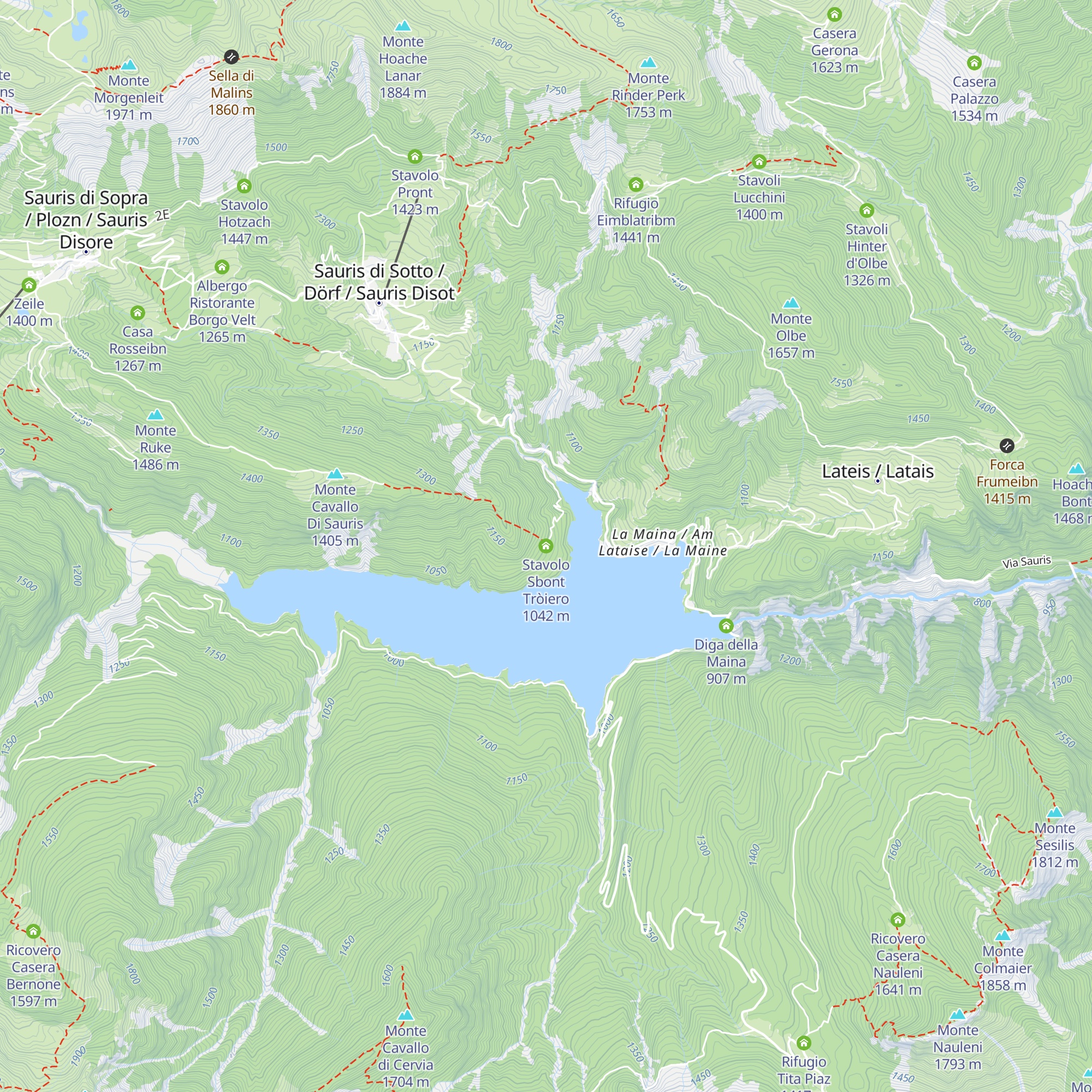 Stavolo Sbont Tròiero map