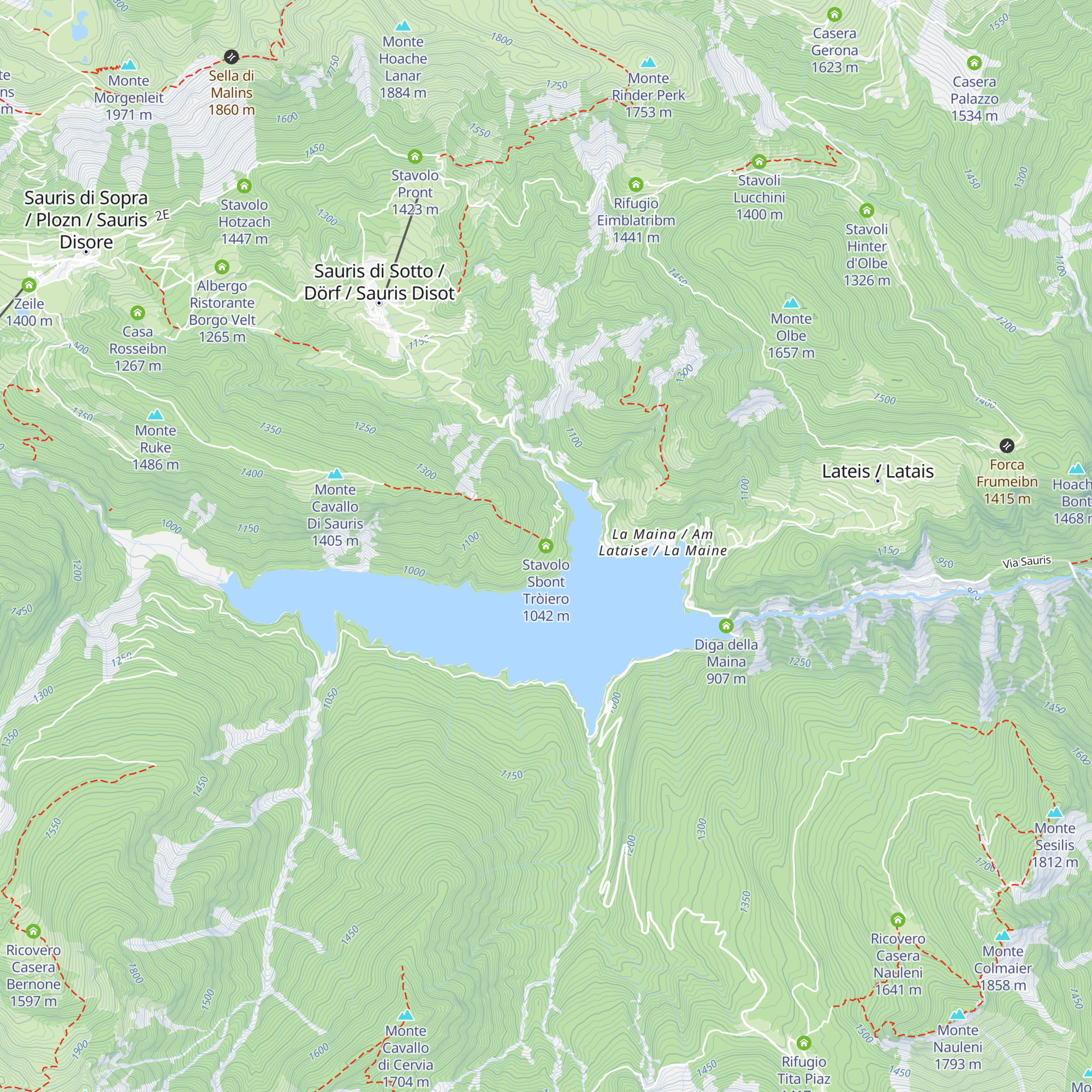 Stavolo Sbont Tròiero map