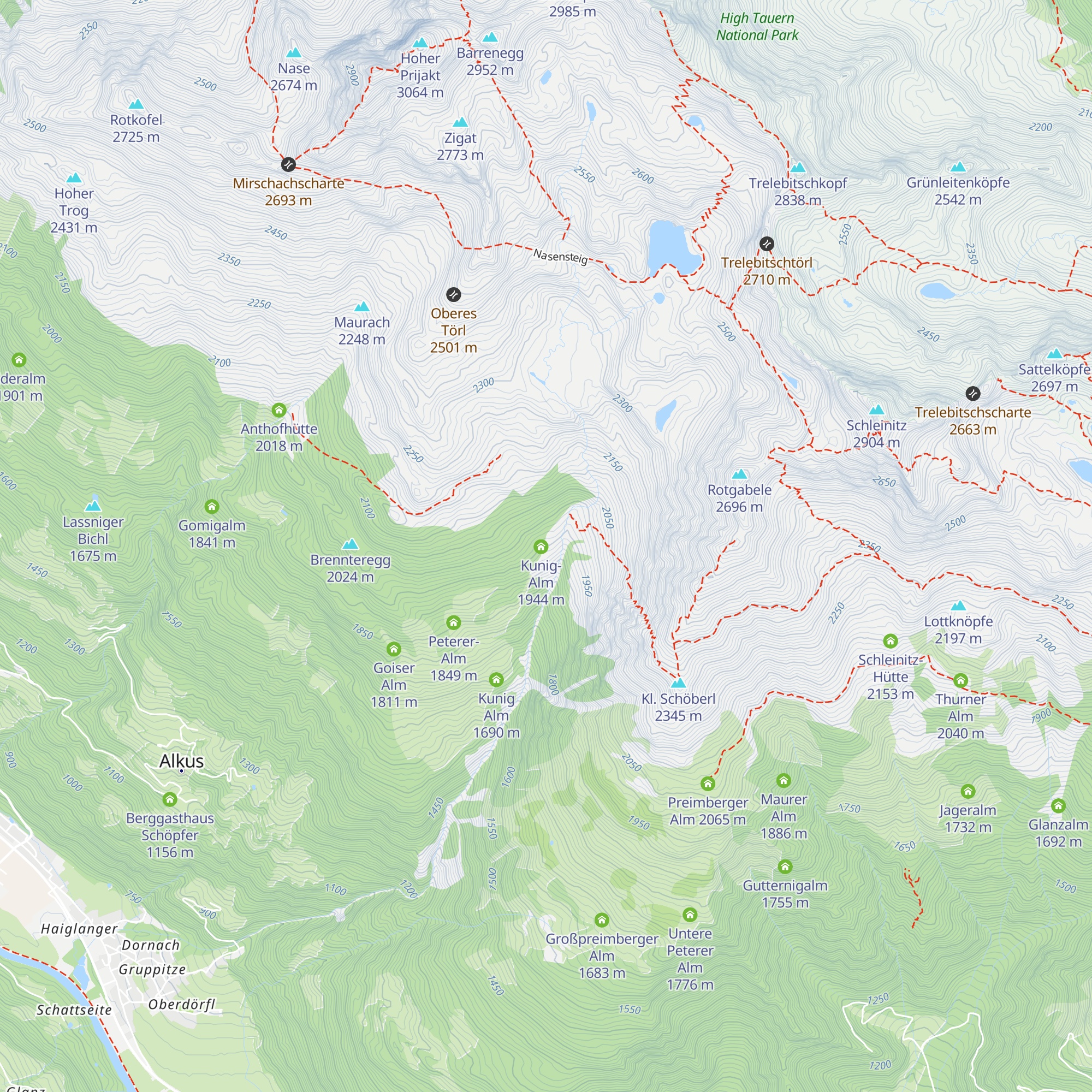 Kunigalm map