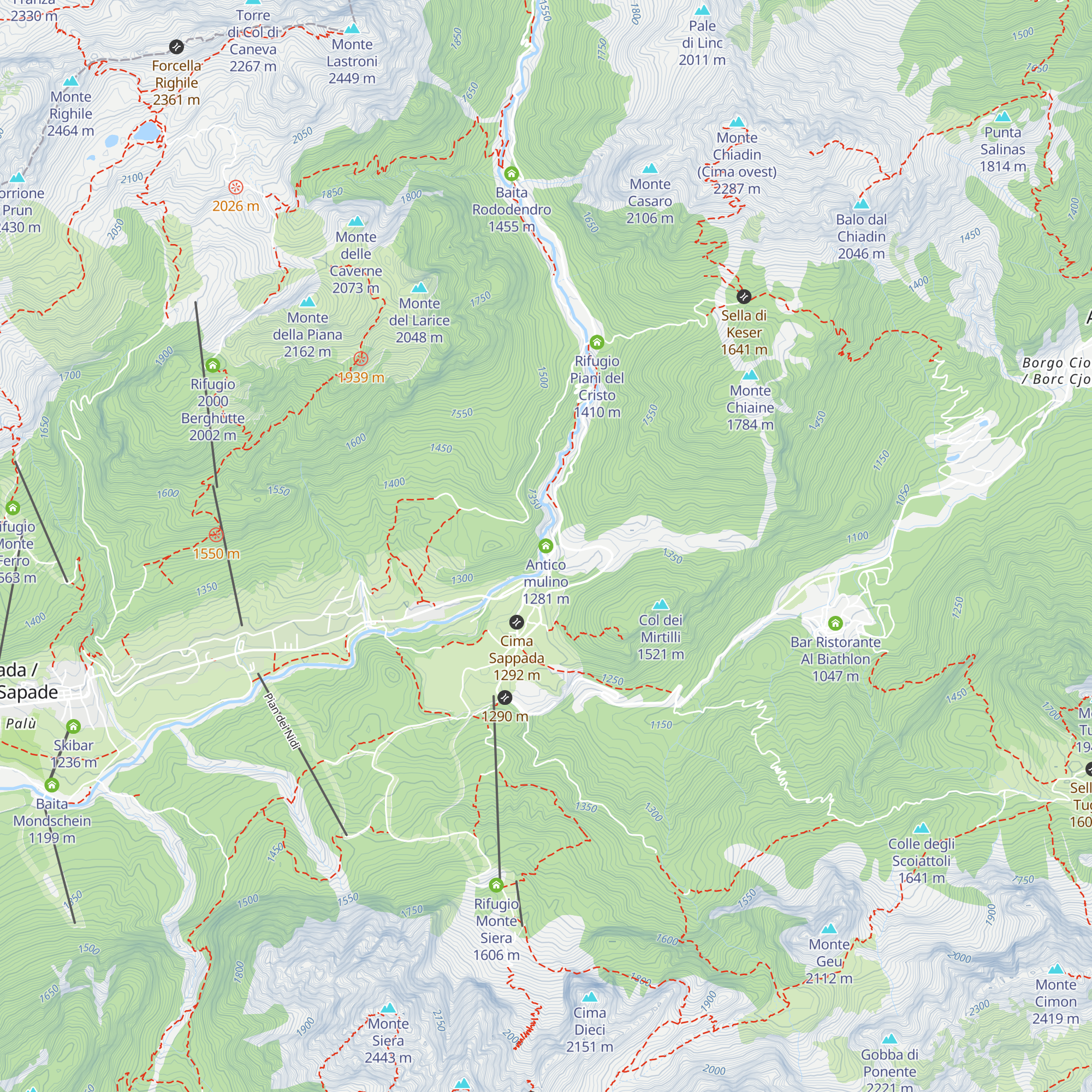 Antico mulino map