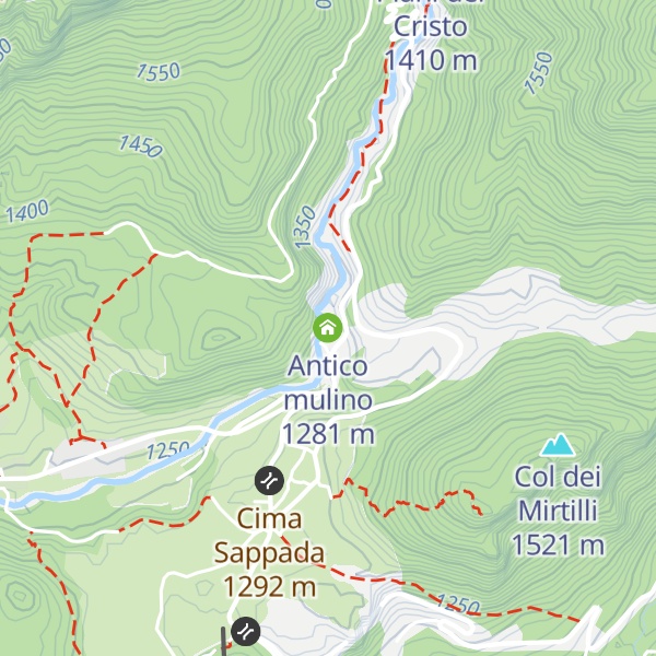 Map of Antico mulino