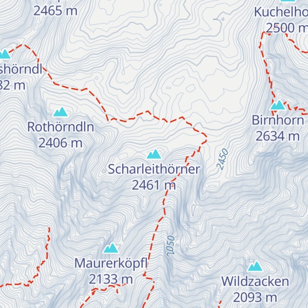 Map of Scharleithörner