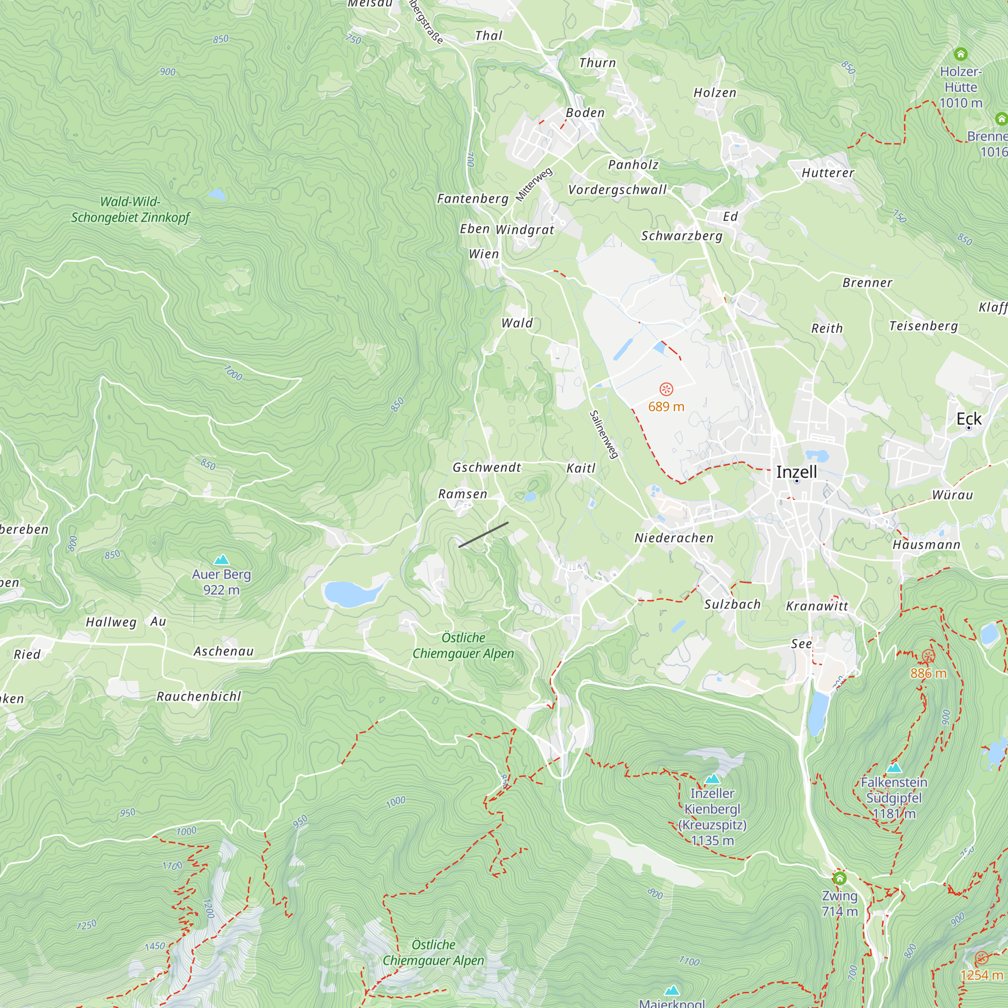 Kessel-Alm map