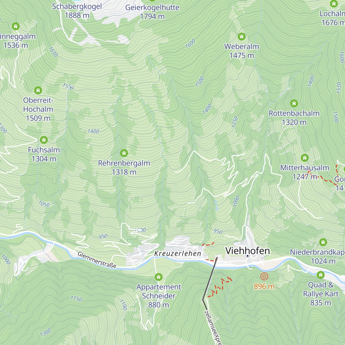Hecherhütte map