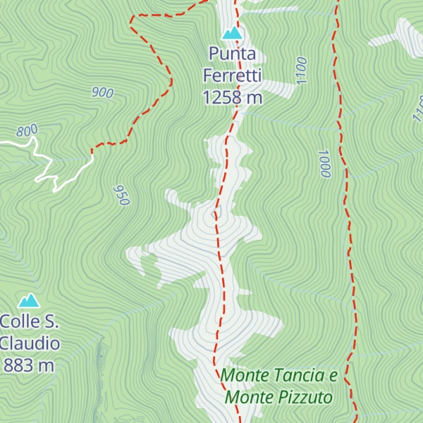 Map of Monte Menicoccio