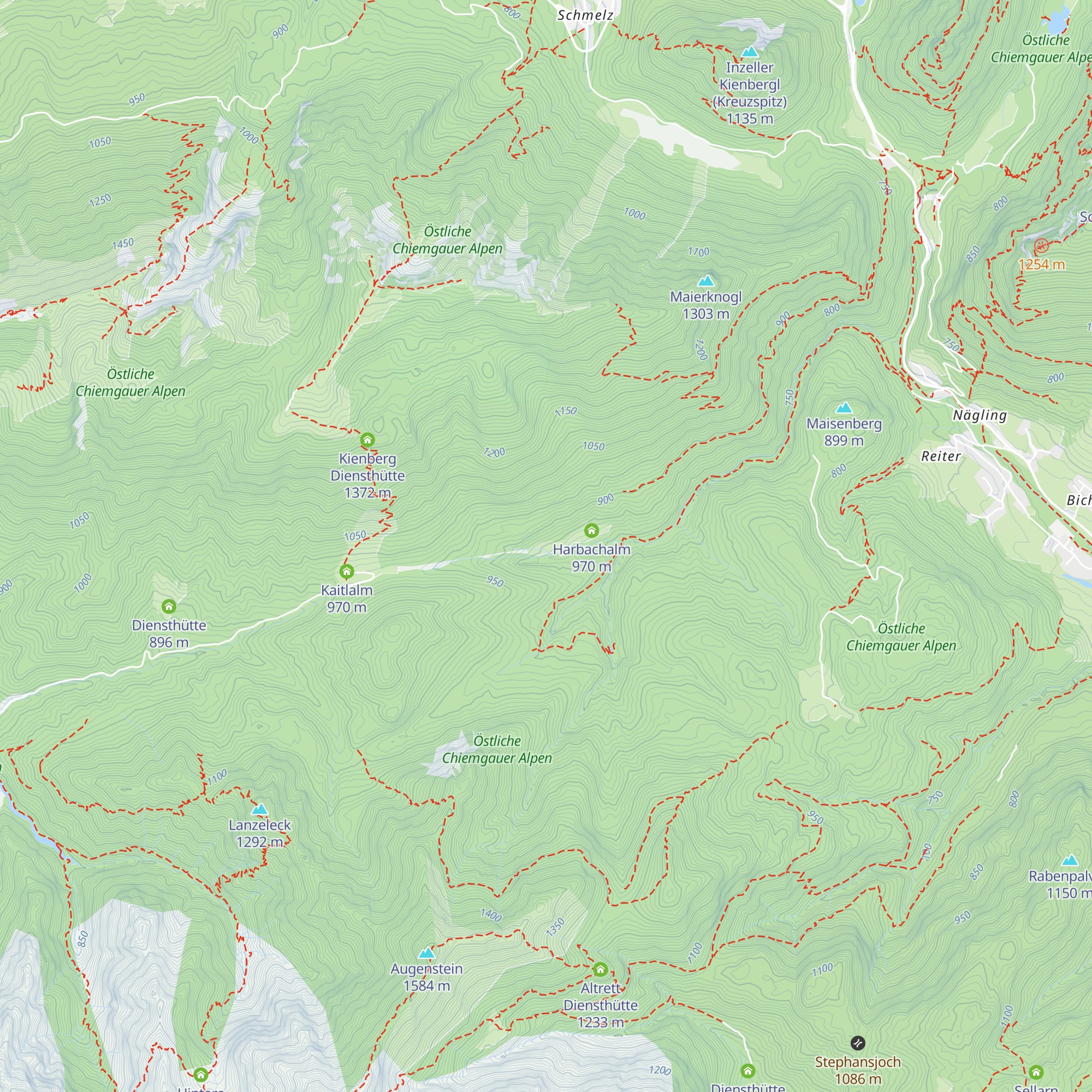 Bichler Alm map