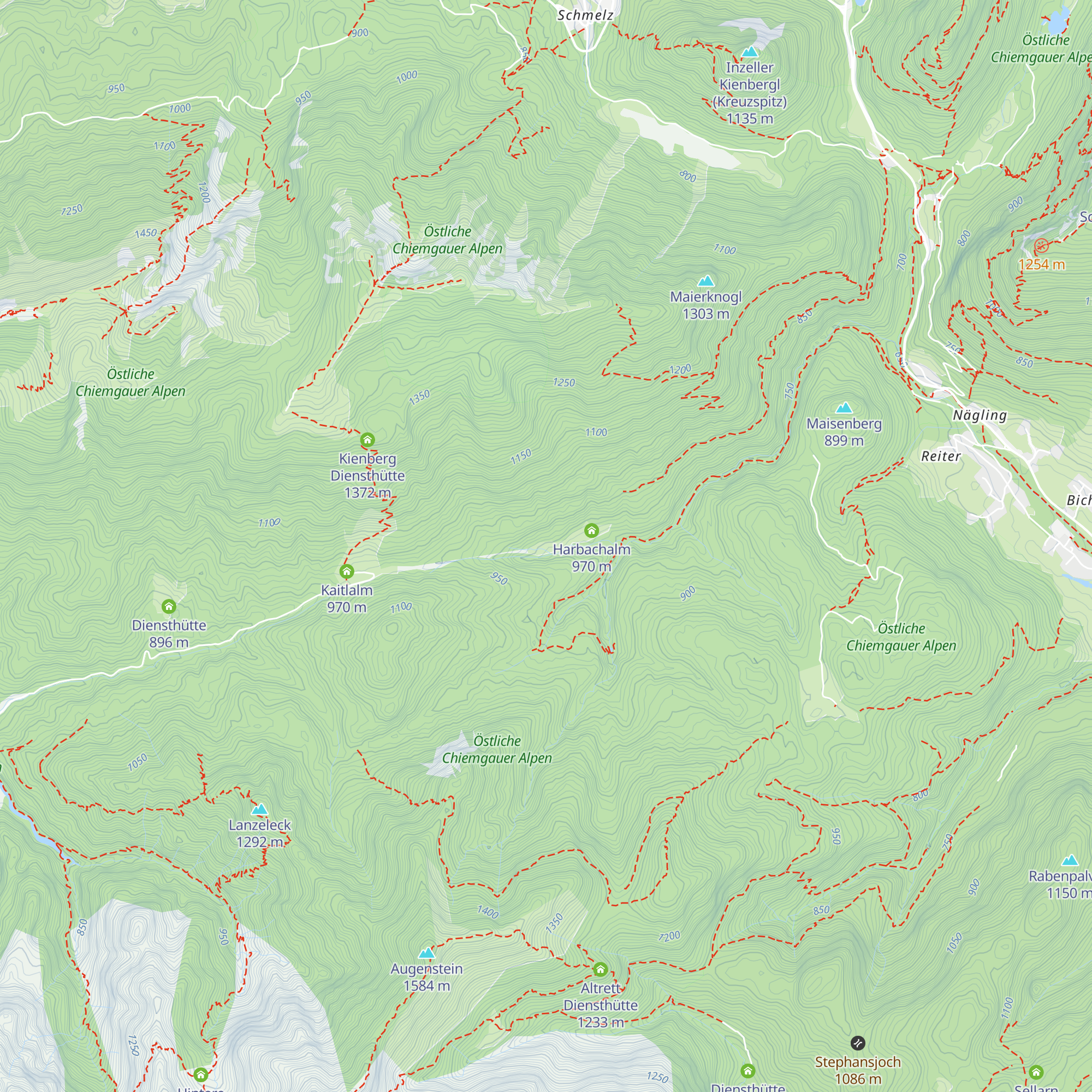 Bichler Alm map