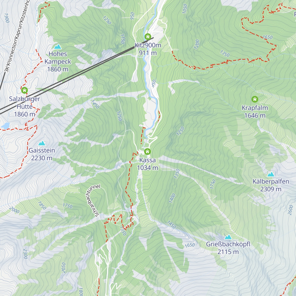 Kesselfall Alpenhaus map