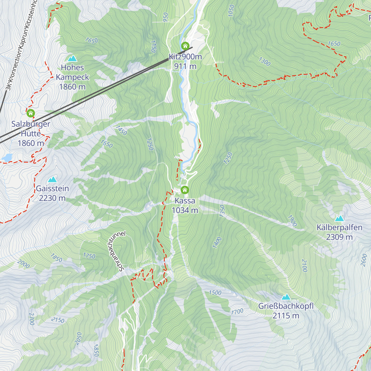 Kesselfall Alpenhaus map