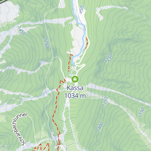 Map of Kesselfall Alpenhaus