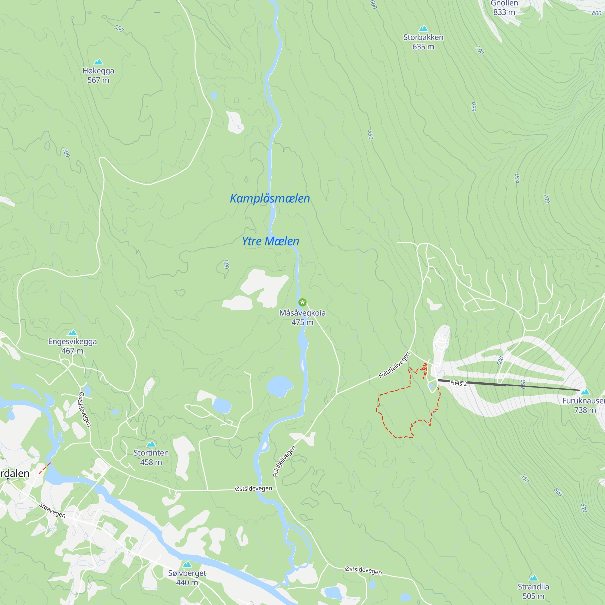 Måsåvegkoia map