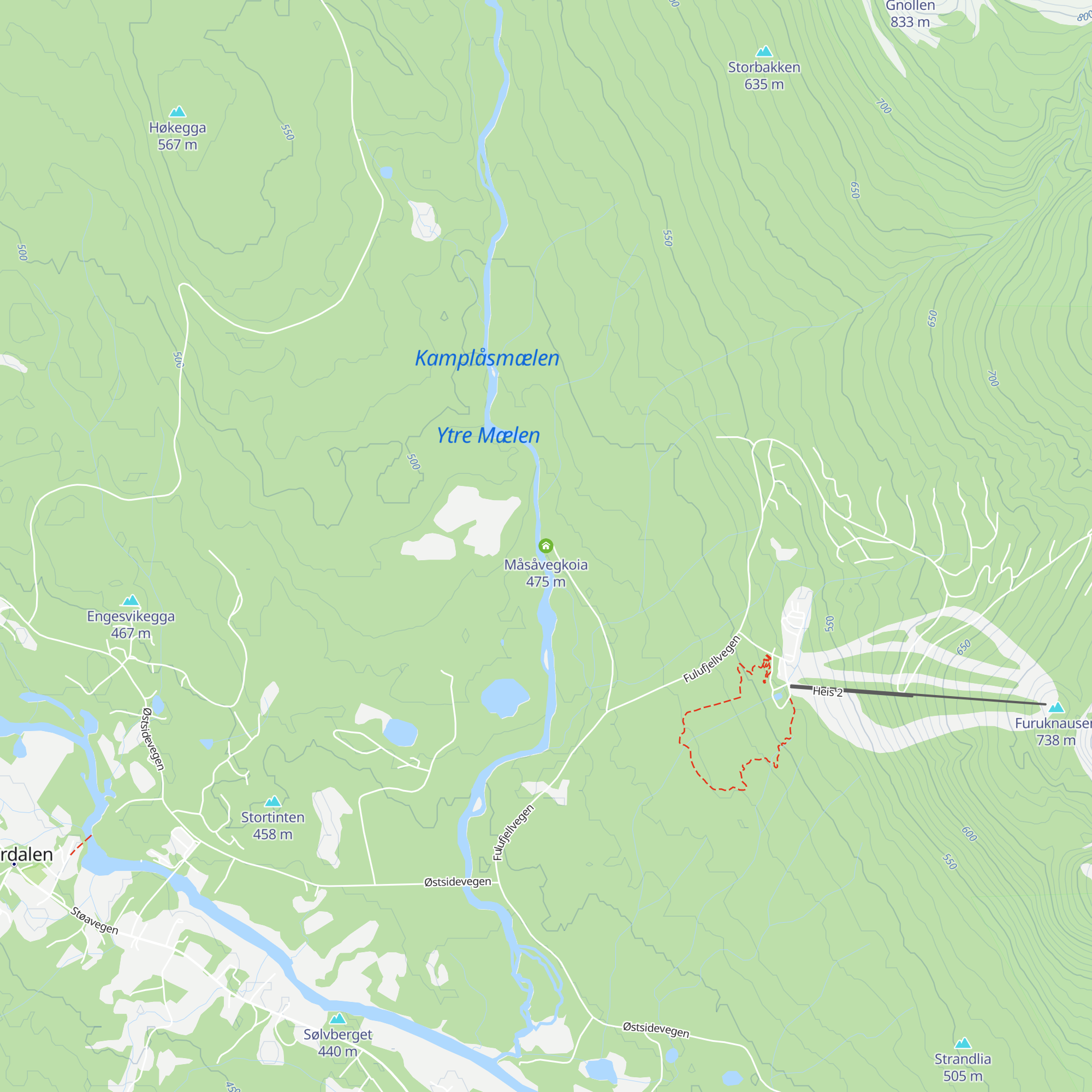 Måsåvegkoia map