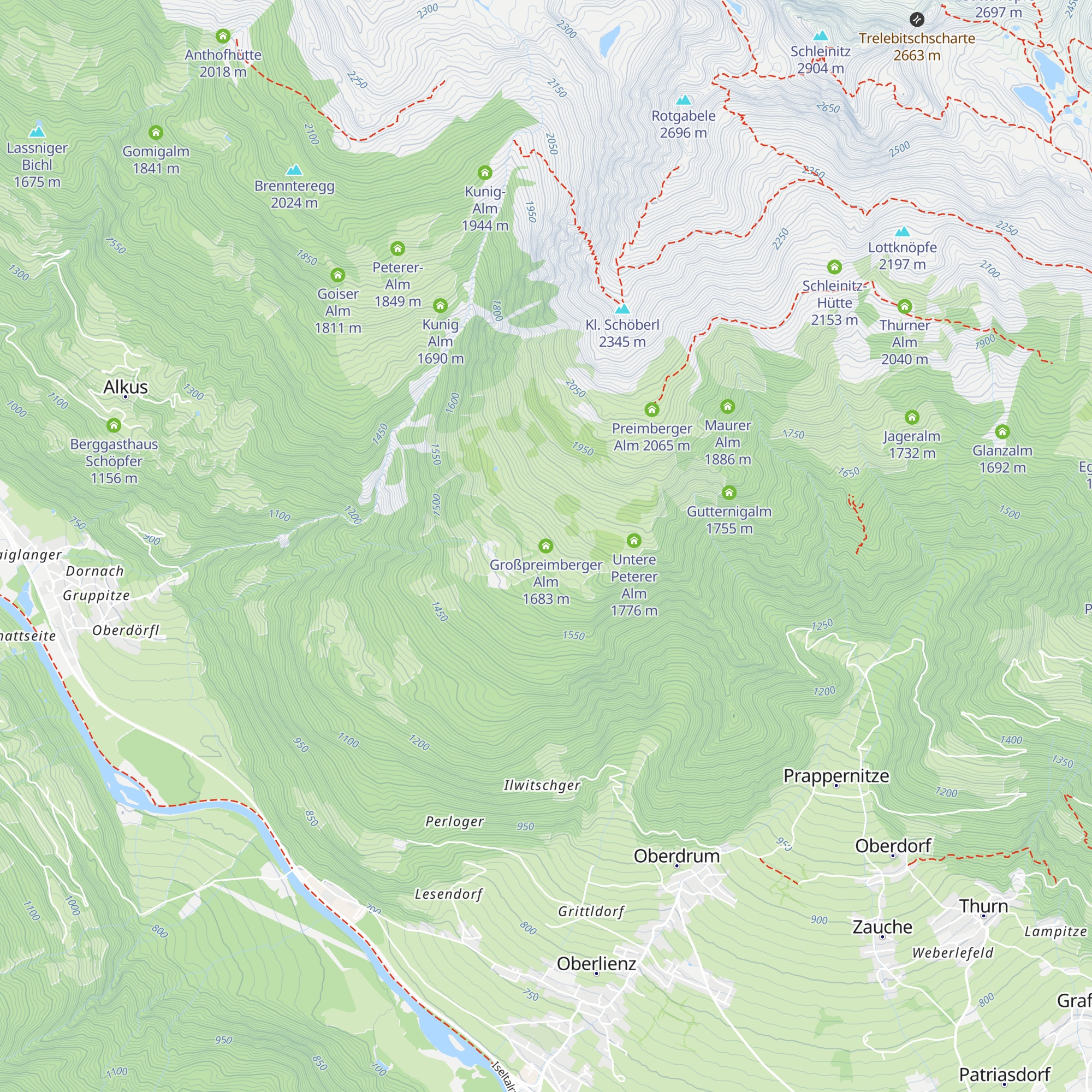 Großpreimberger Alm map