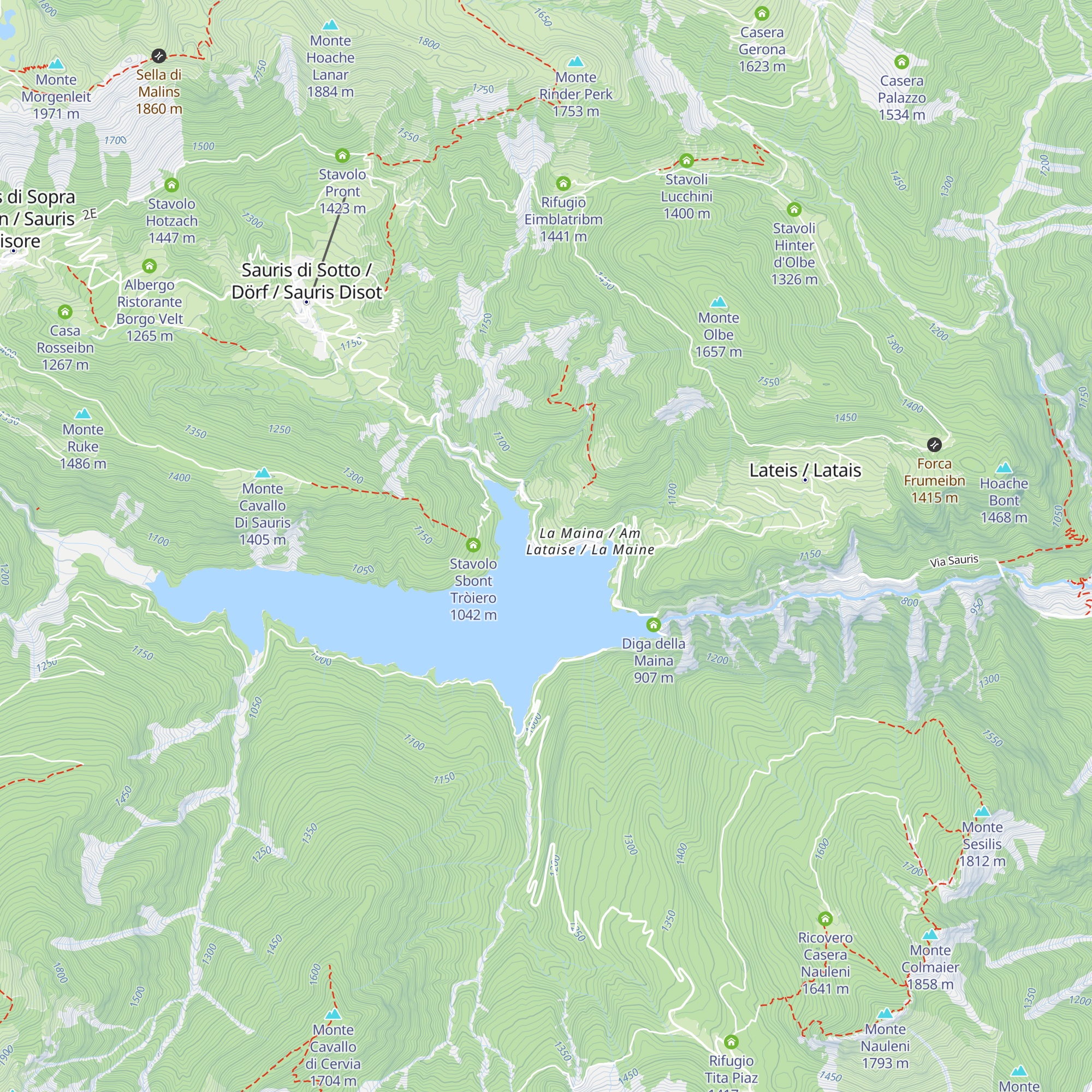 Elison on the Lake B&B map