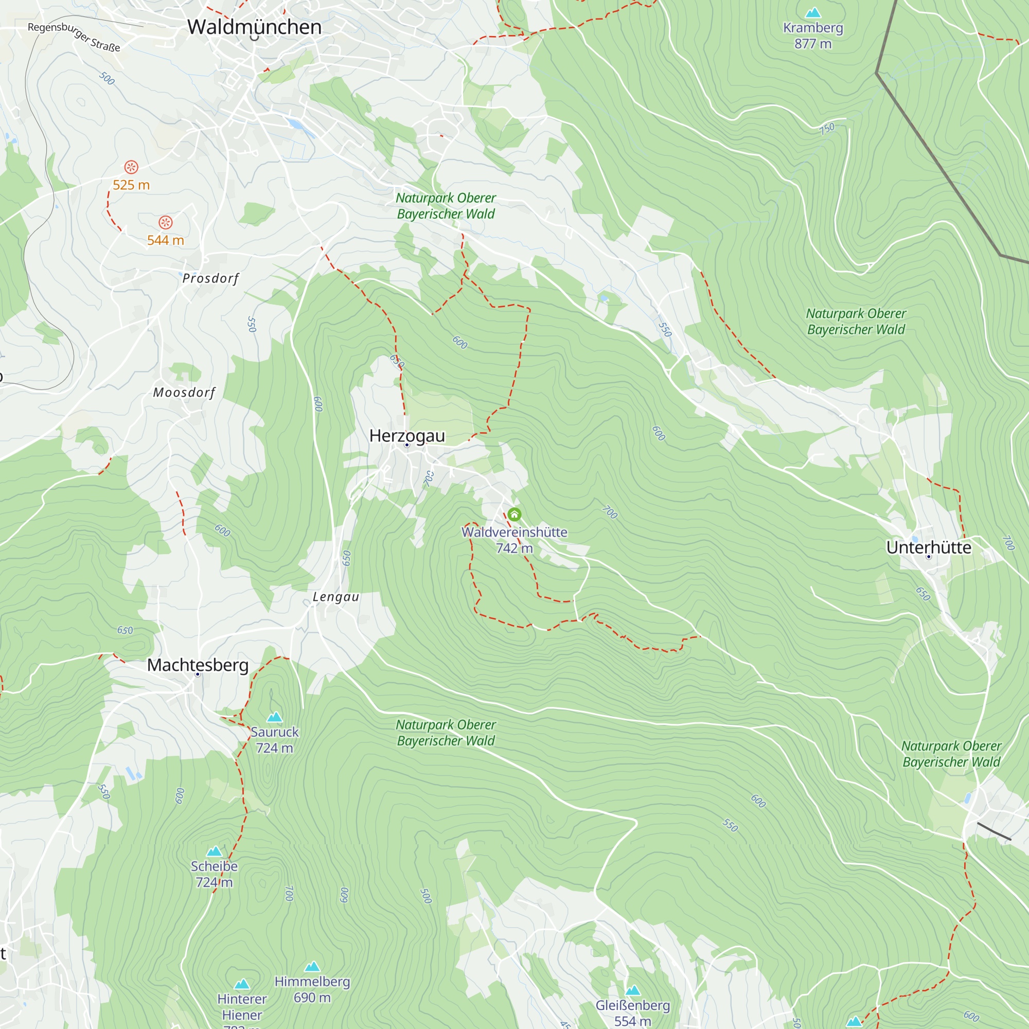 Waldvereinshütte map