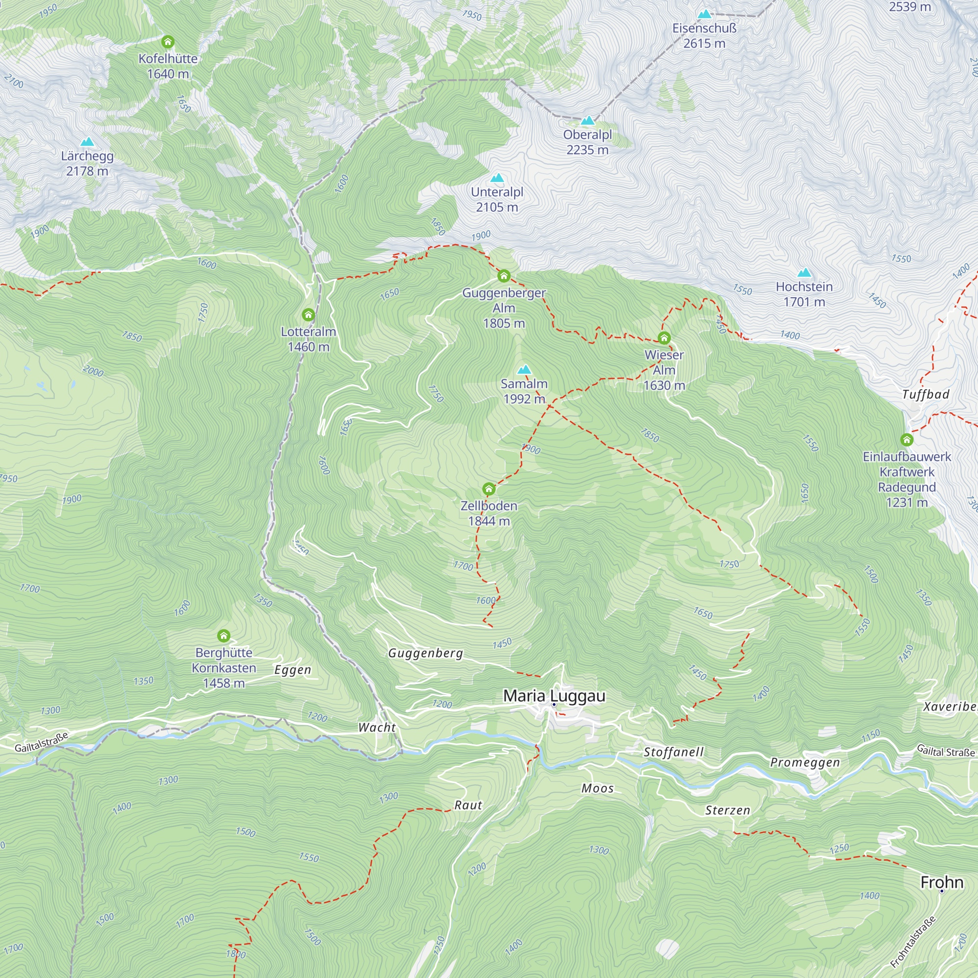 Zellboden map