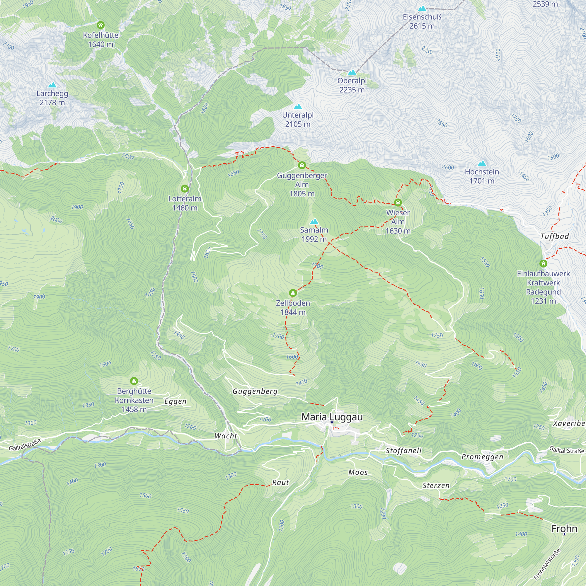 Zellboden map