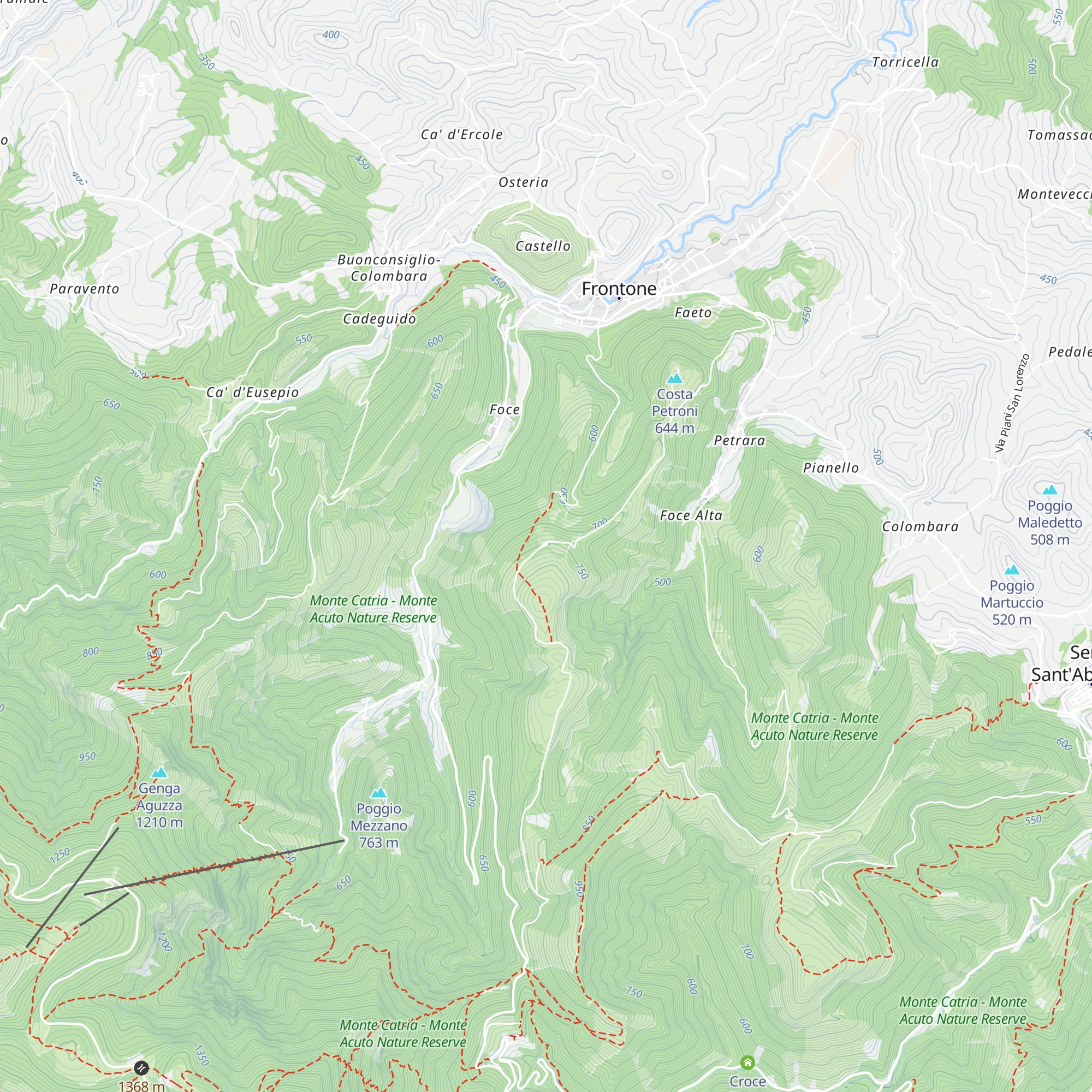 Rifugio Monte Roma map