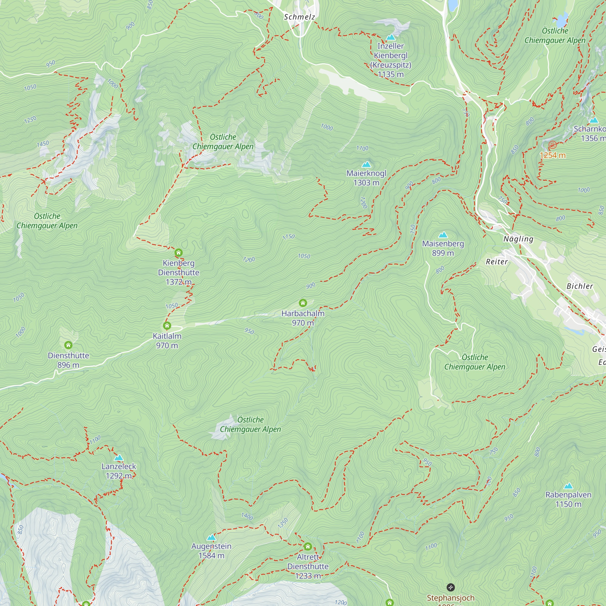 Harbachalm map