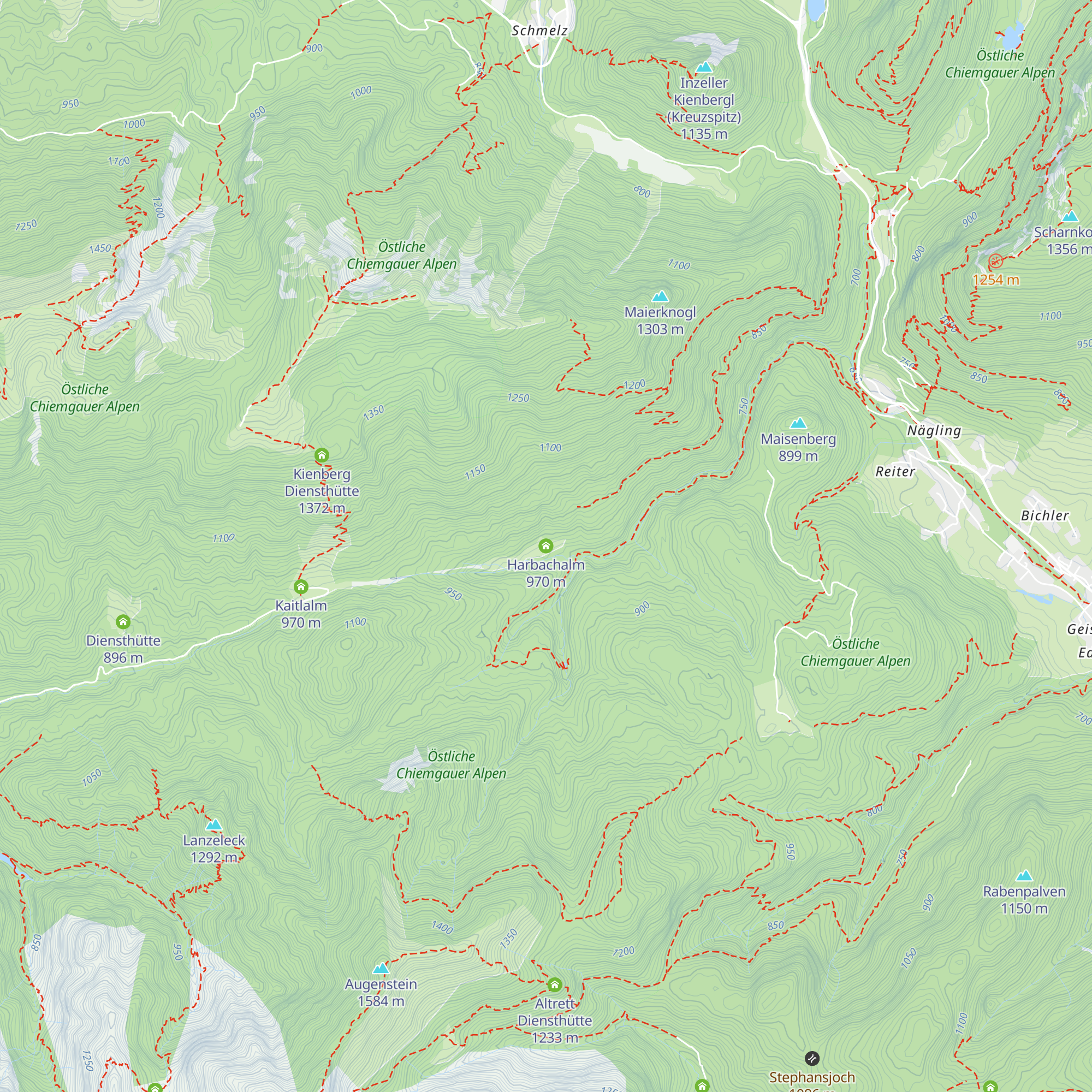 Harbachalm map