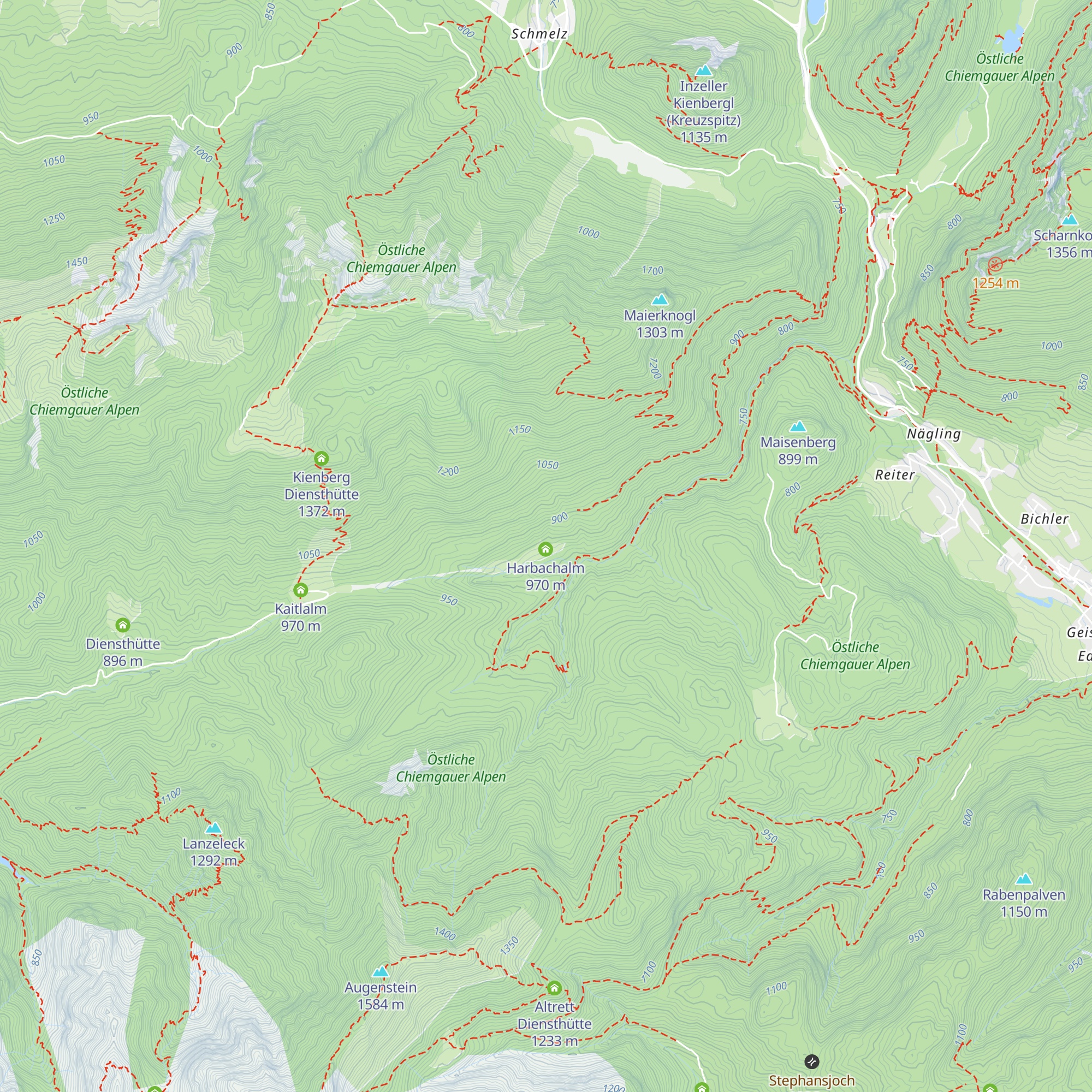 Harbacher Alm map