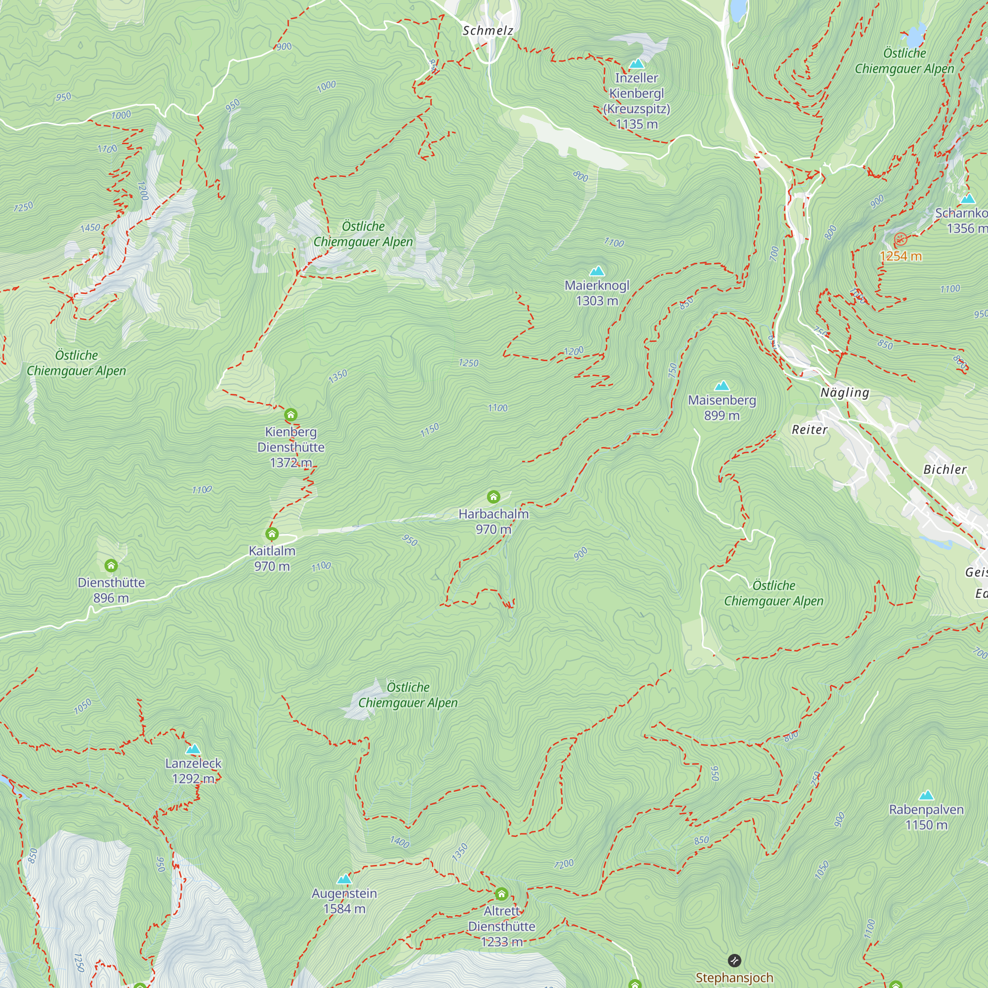 Harbacher Alm map
