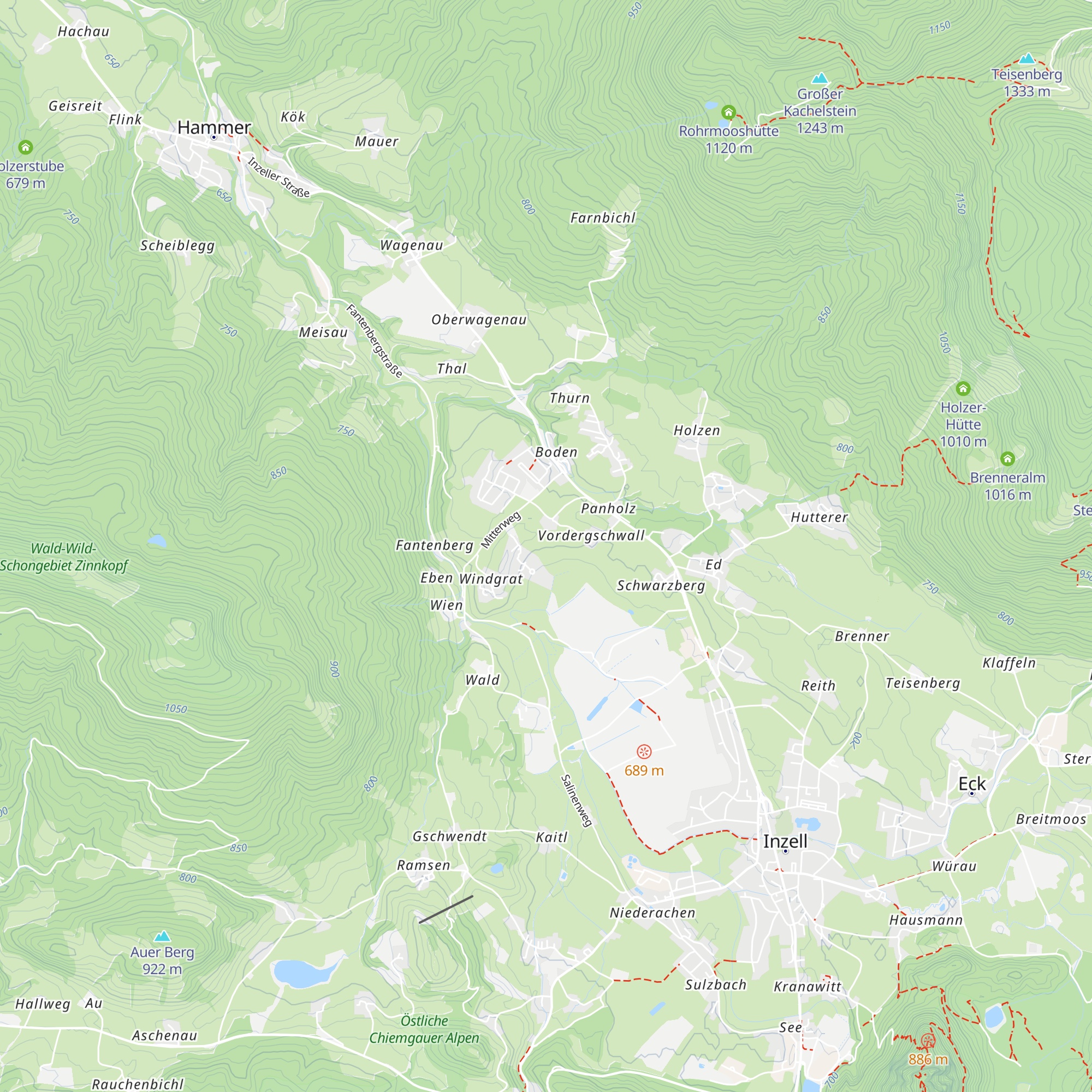 Soccerpark-Almhütte map