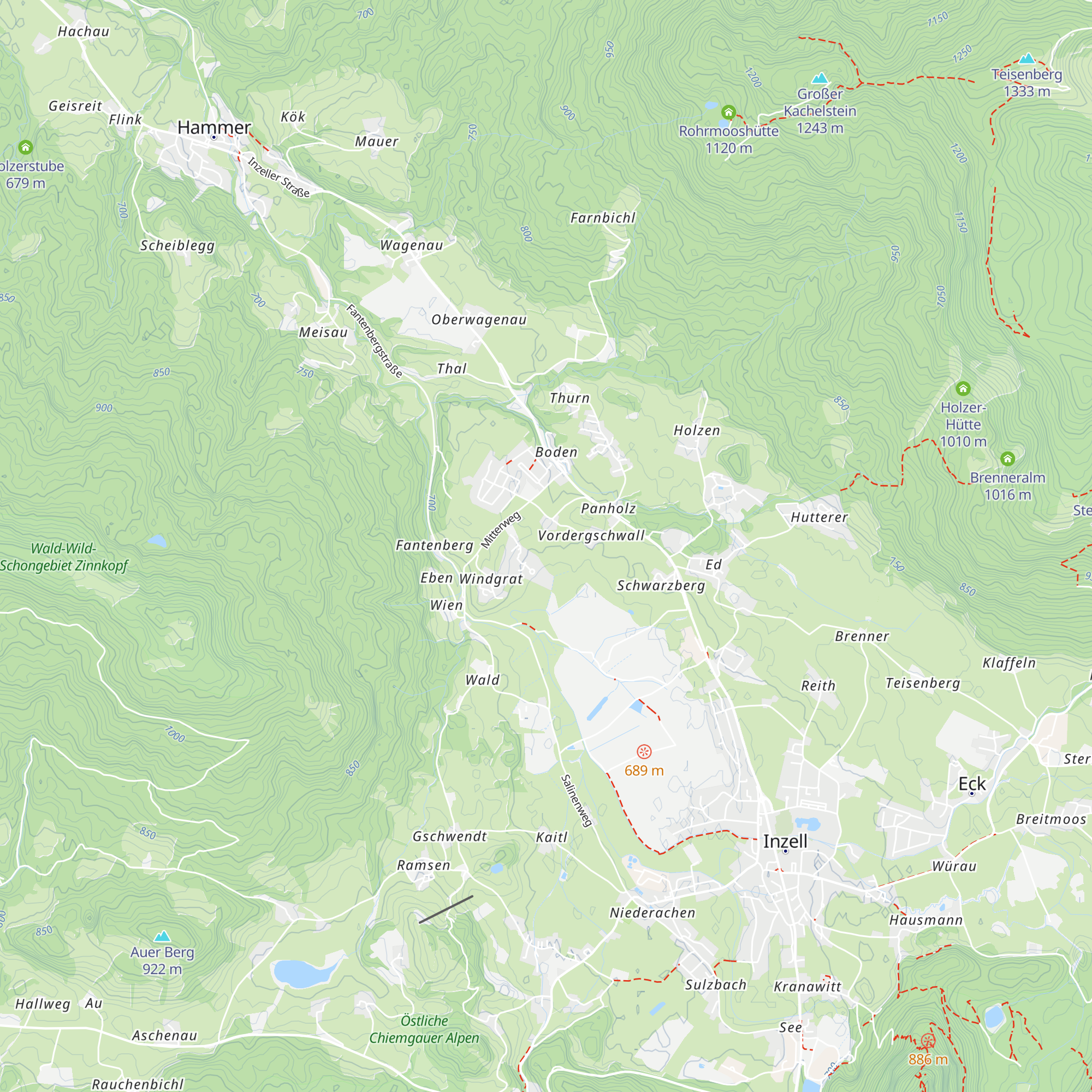 Soccerpark-Almhütte map