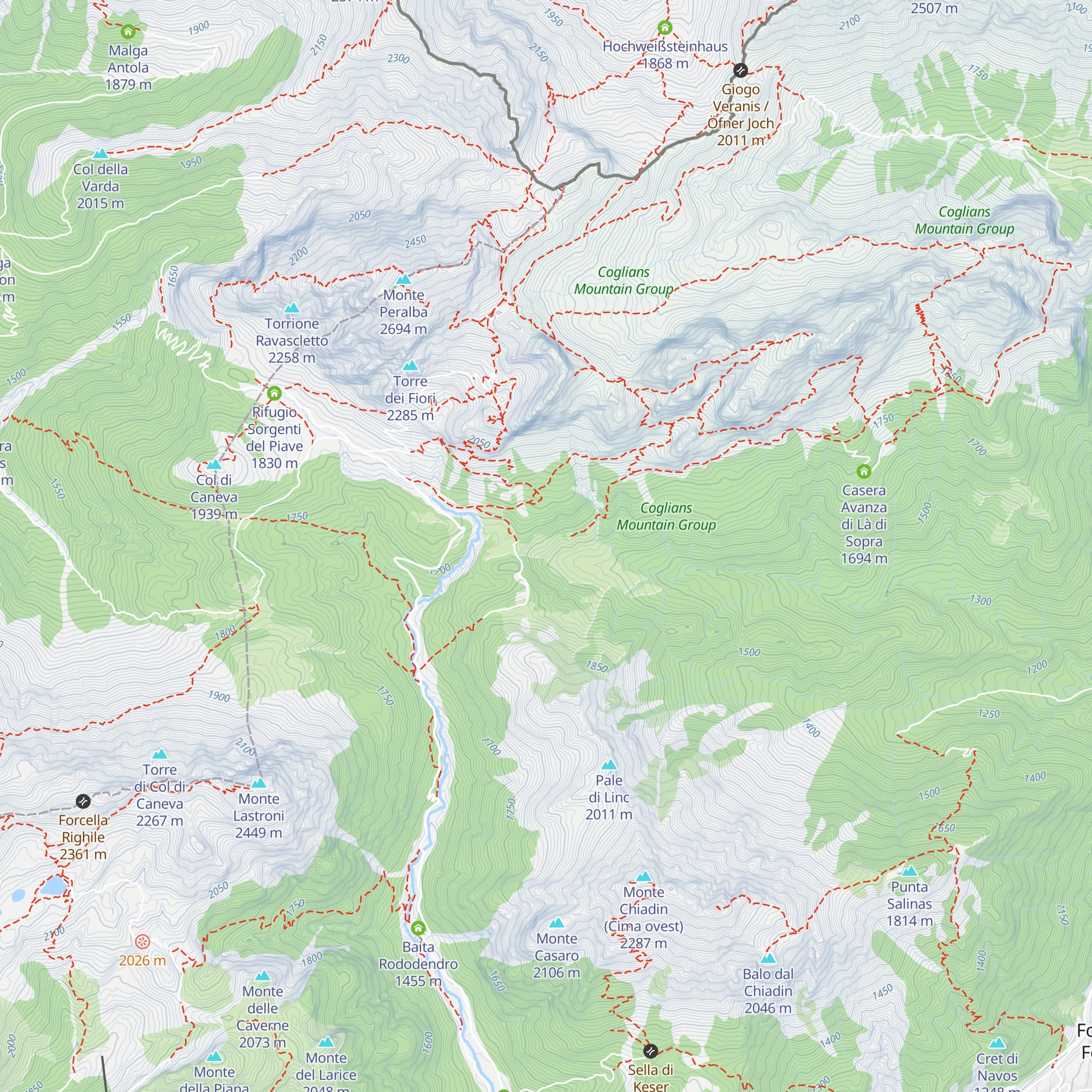Casera di Casa Vecchia map
