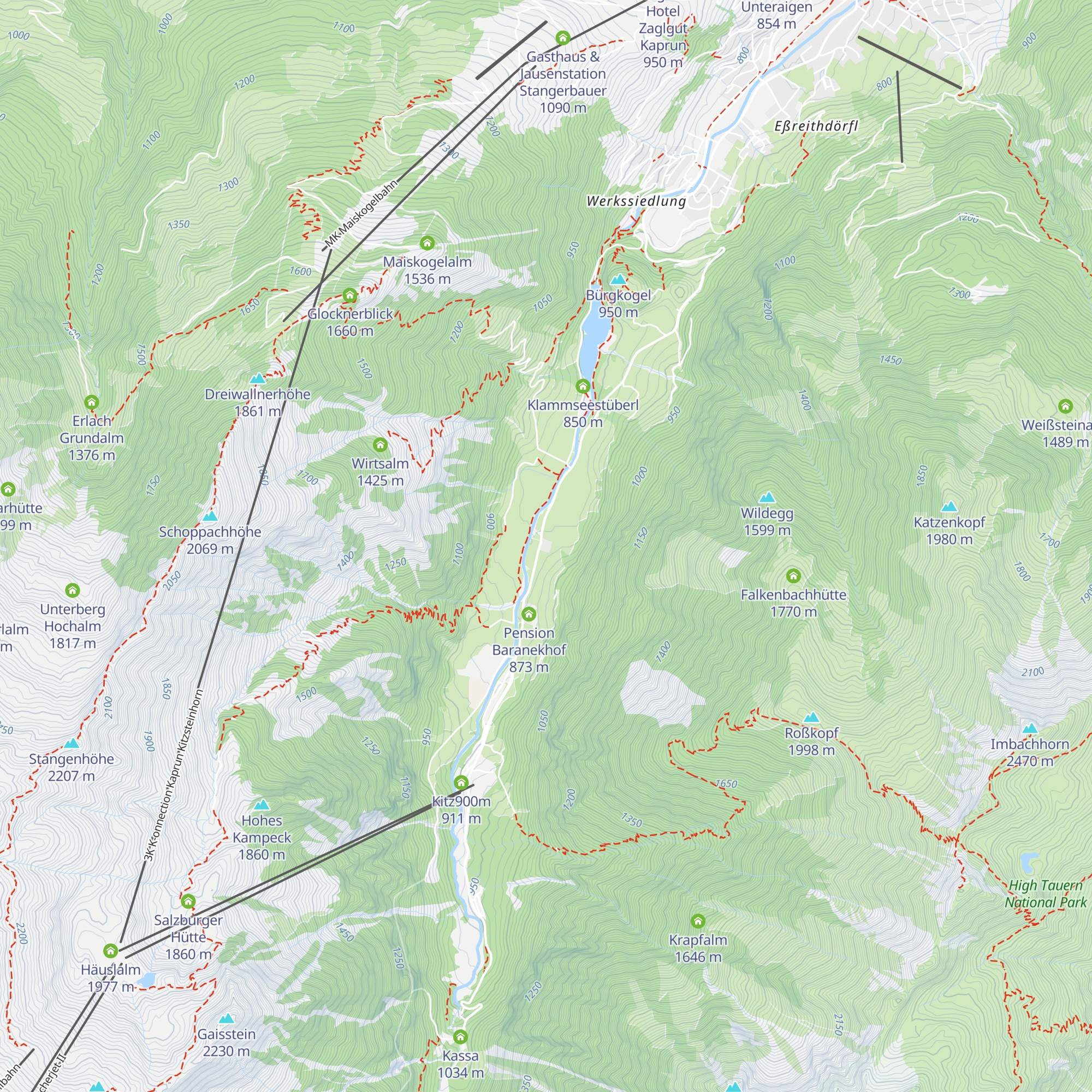 Hotel Künstleralm map