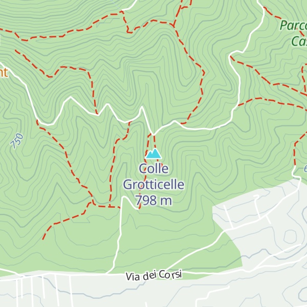 Map of Colle Grotticelle