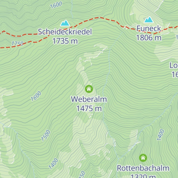 Map of Weberalm