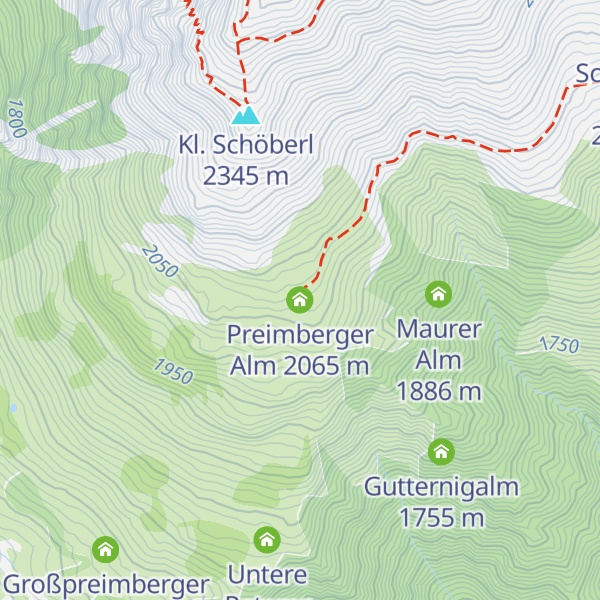 Map of Preimberger Alm