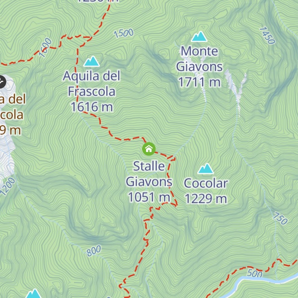 Map of Stalle Giavons