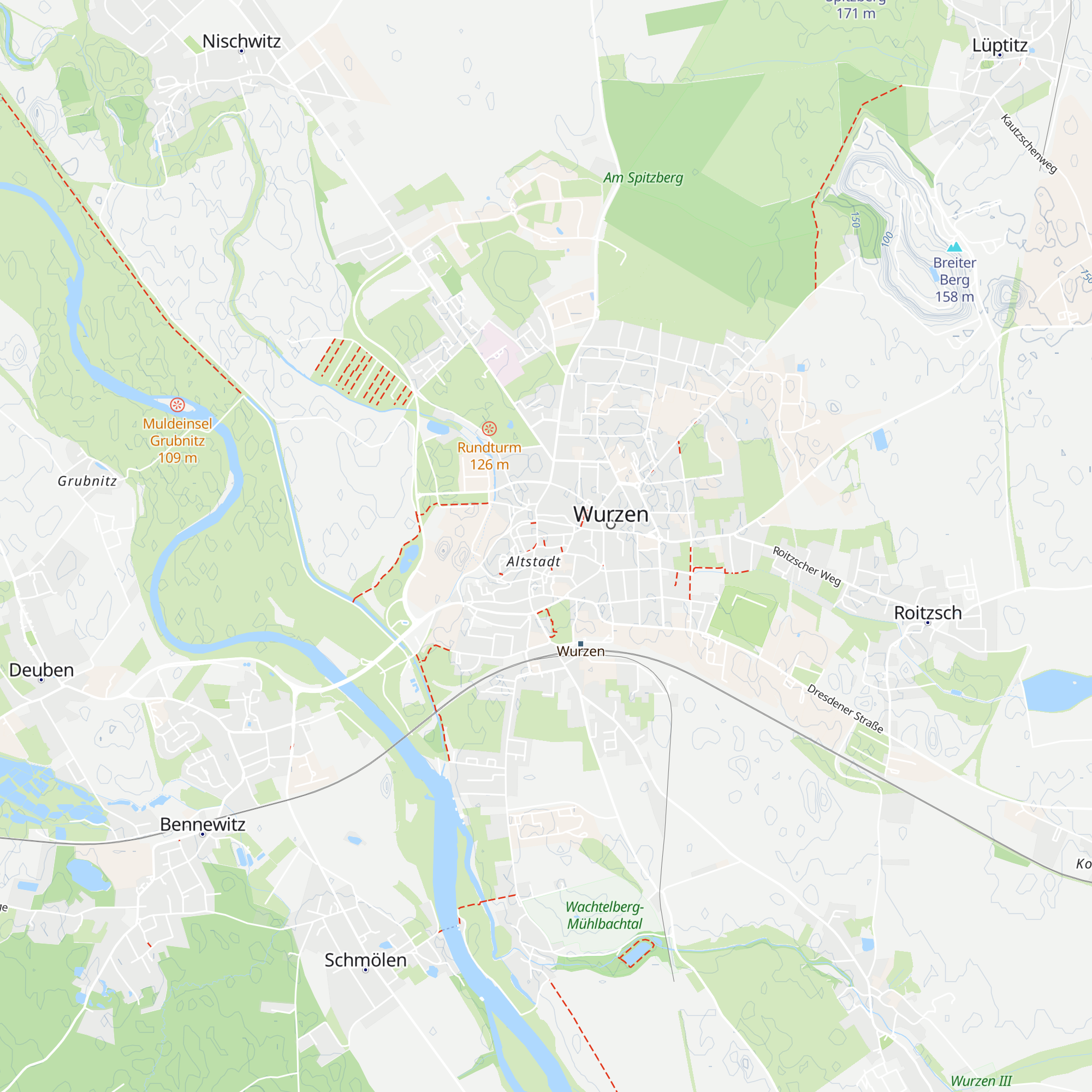 Tourist-Information Wurzen map