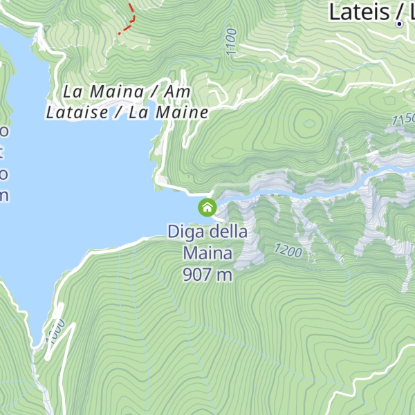 Map of Diga della Maina
