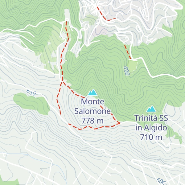 Map of Monte Salomone
