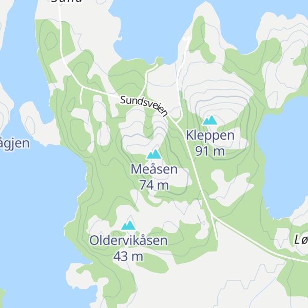 Map of Meåsen