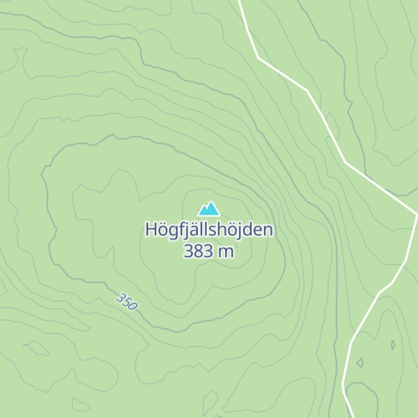 Map of Högfjällshöjden