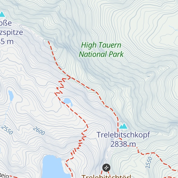 Map of Kleine Rotspitze