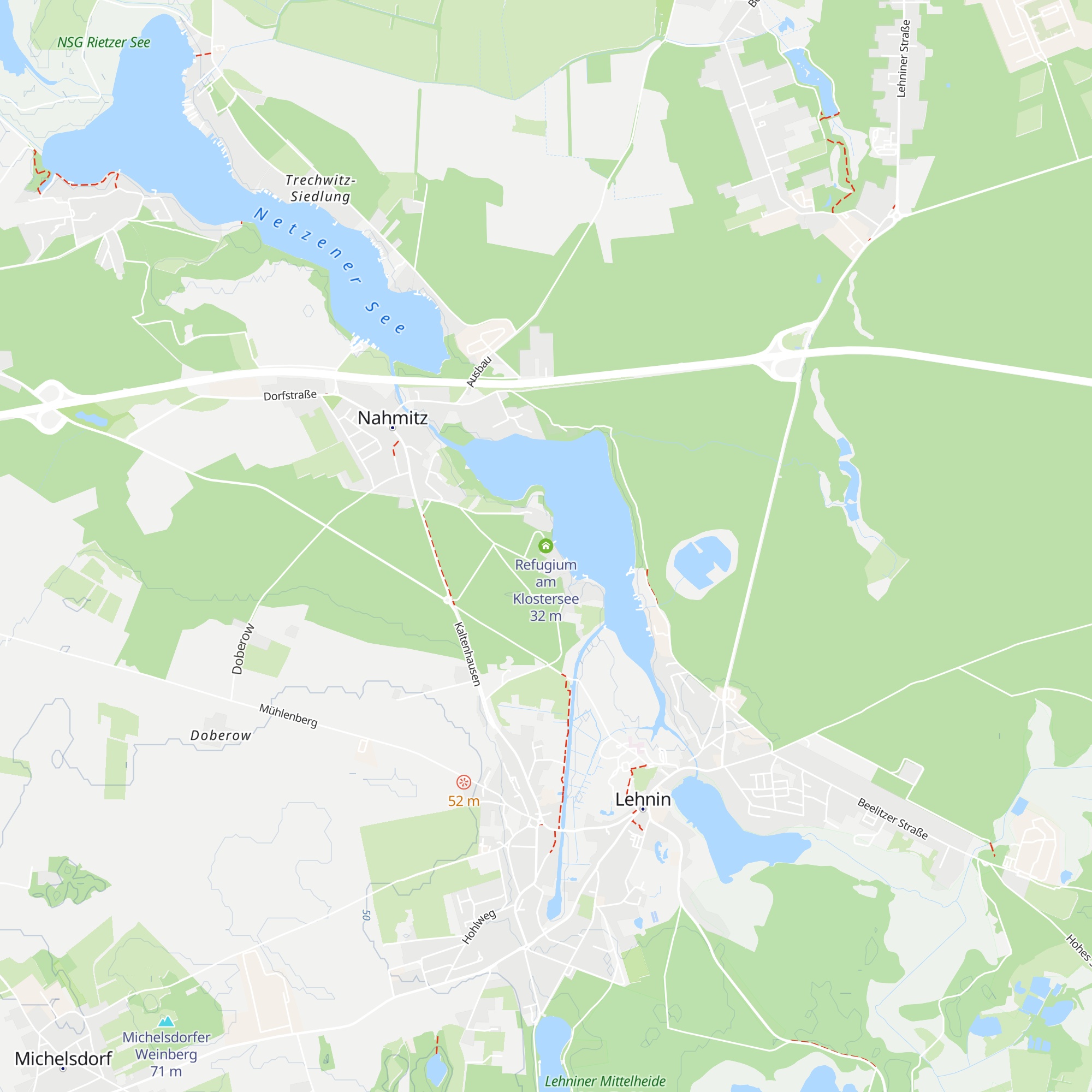 Refugium am Klostersee map