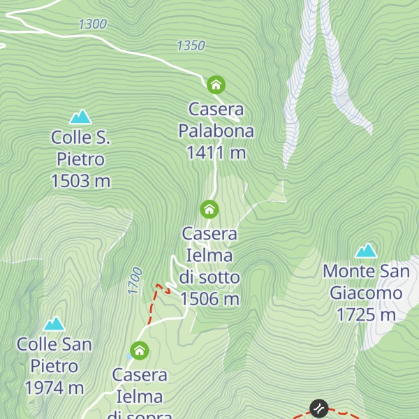 Map of Casera Ielma di sotto
