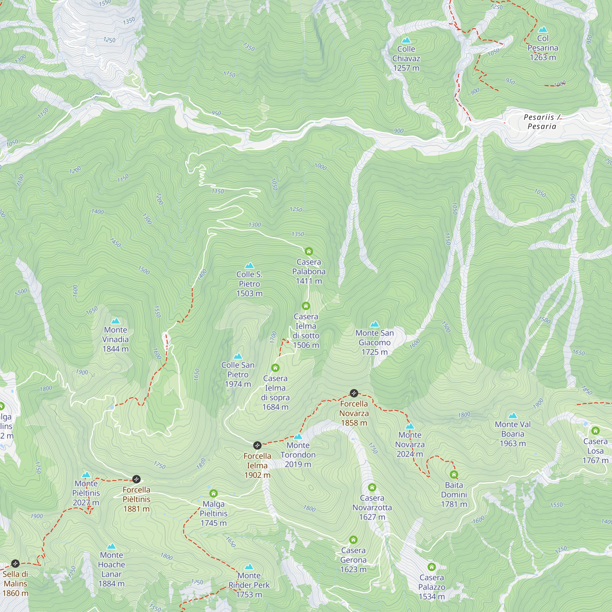 Casera Ielma di sotto map