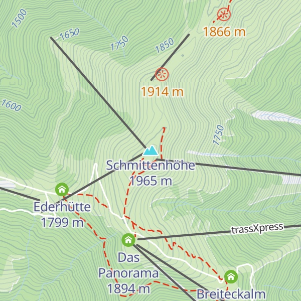 Map of Schmittenhöhe