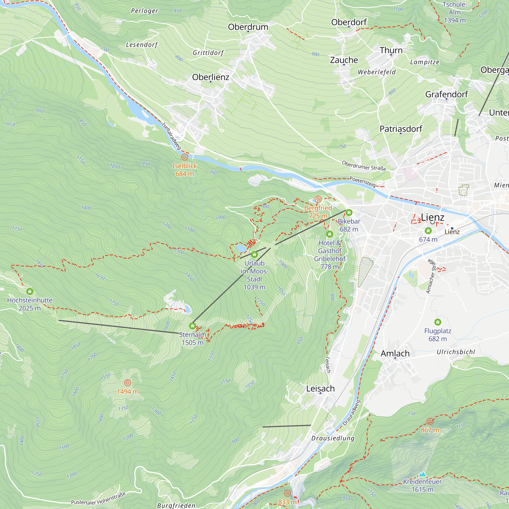 Urlaub im Moos-Stadl map