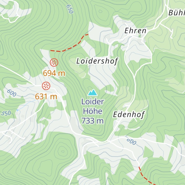 Map of Loider Höhe