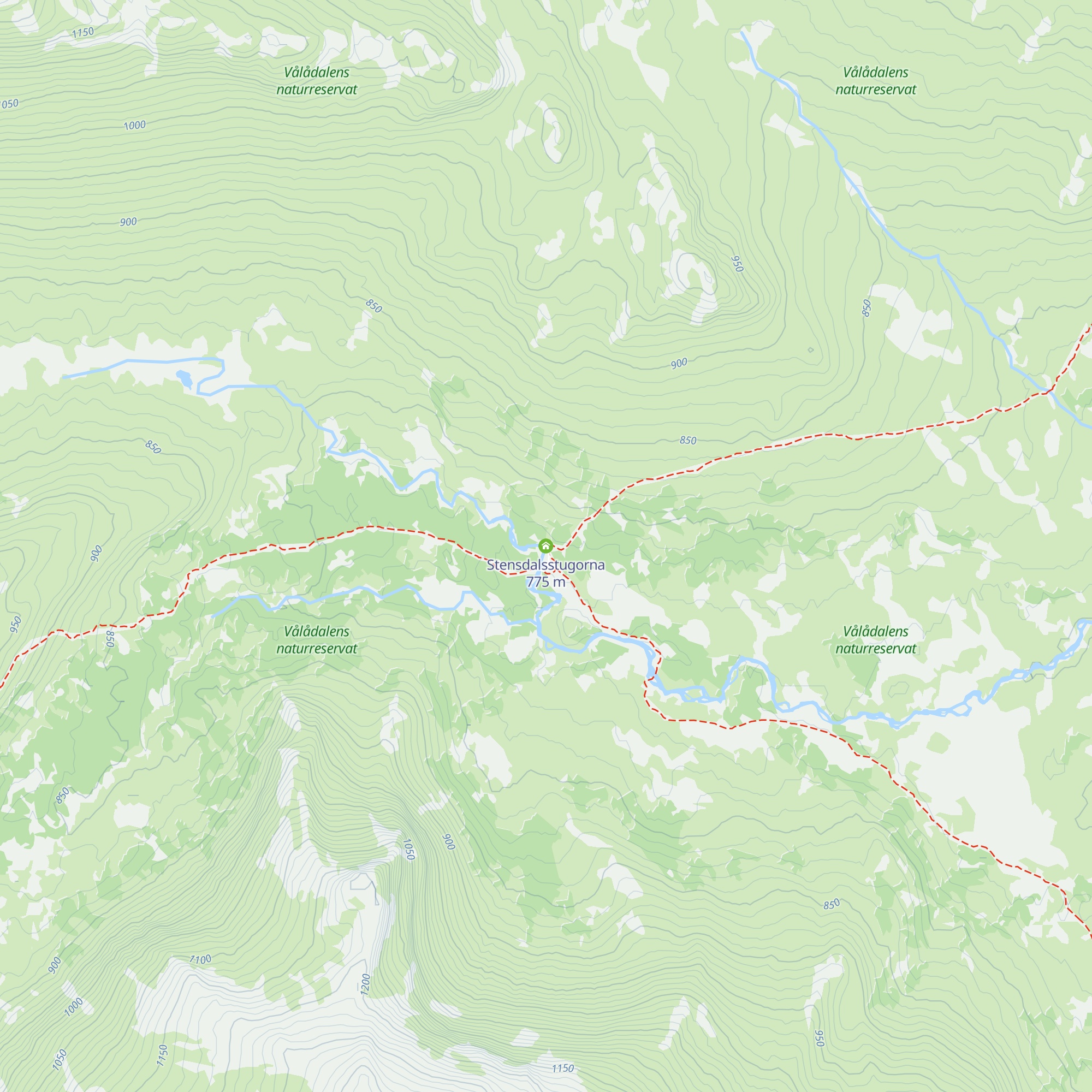 Stensdalsstugorna map