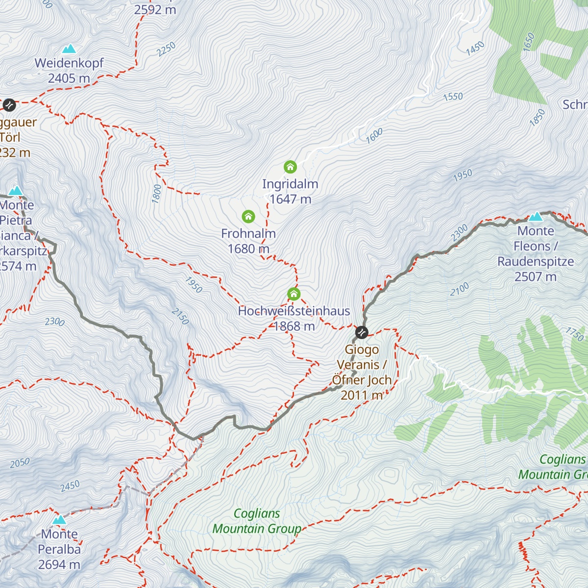 Hochweißsteinhaus map