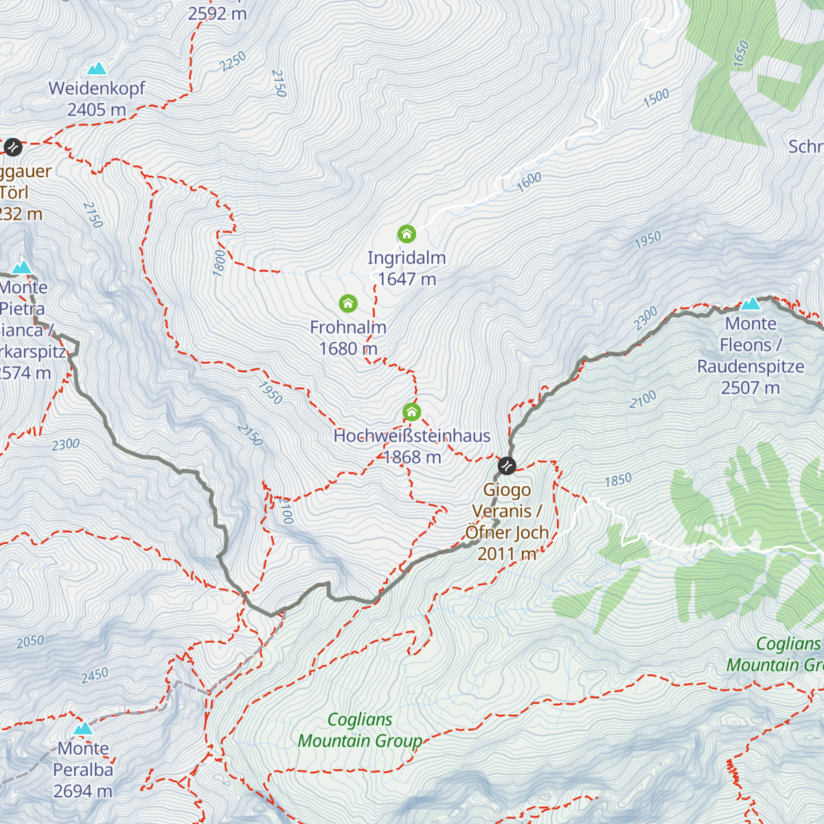 Hochweißsteinhaus map