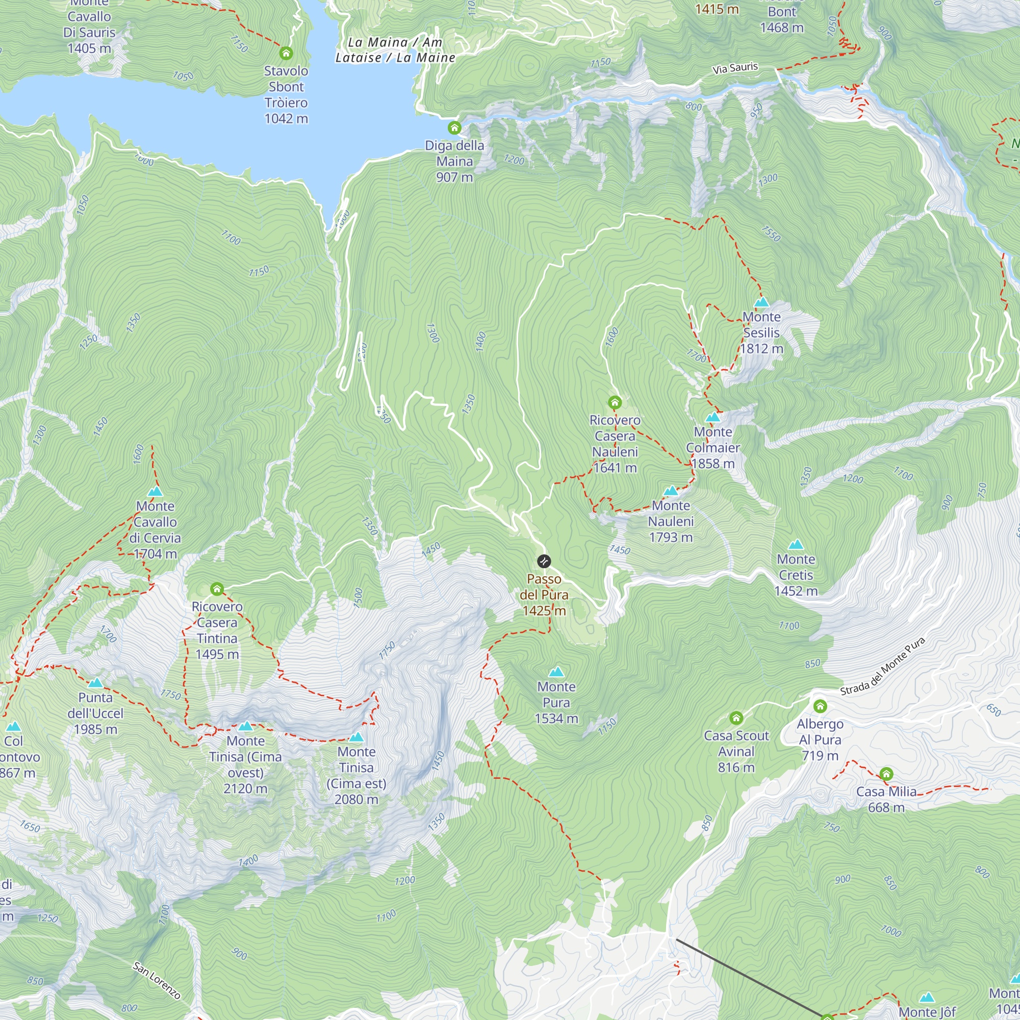 Baita Torino map